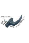 EVA PLAST Pencere Kolu PVC / Plastik Antrasit 3 Adet - 2
