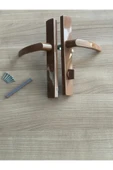 EVA PLAST Pvc Pimapen Plastik Kapı Kolu Balkon Kahverengi(ALTINMEŞE) 4 Adet - 4