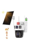Urfakent 4G Solar Kamera Çift Kameralı Sim Kart İle Çalışan Güvenlik Kamerası(Hafıza Kartı Dahildir) - 4