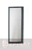 ÖZFIRAT PVC YAPI Akordeon Pileli Pilise Pencere Sineklik Antrasit, 70*130 Cm. Istenilen Ölçüde - 2