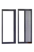 ÖZFIRAT PVC YAPI Akordeon Pileli Pilise Kapı Sineklik, Antrasit, 90x210 Cm. İstenilen Ölçüde - 1