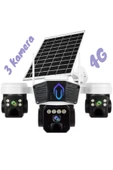 Urfakent 3 Kameralı 4G Solar Kamera Sim Kart İle Çalışan Güneş Enerjili Kamera - 4