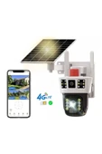 Urfakent 4G Solar Kamera Çift Kameralı Sim Kart İle Çalışan Güvenlik Kamerası(Hafıza Kartı Dahildir) - 1