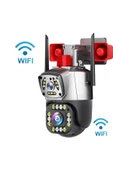 Urfakent IPC360 Çift Kameralı Sirenli Wifi Kamera(Hafıza Kartı Dahildir) - 1