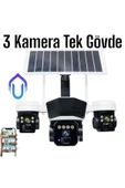Urfakent 3 Kameralı 4G Solar Kamera Sim Kart İle Çalışan Güneş Enerjili Kamera - 2