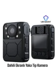 Urfakent Gece Görüşlü Ekranlı Yaka Kamerası 64 GB Dahili Hafıza - 7