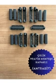 ÖZFIRAT PVC YAPI Pvc Pimapen Kapı Pencere Pratik Çelik Menteşe 80mm Antrasit (10 ADET) Vidalar Dahil - 1