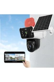 Urfakent 4g Solar Kamera Çift Kameralı Sim Kart Destekli Sirenli Güvenlik Kamerası(hafıza Kartı Dahildir) - 5