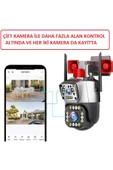 Urfakent IPC360 Çift Kameralı Sirenli Wifi Kamera(Hafıza Kartı Dahildir) - 2