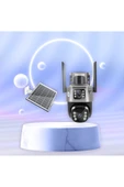 Urfakent Çift Kameralı Hareket Takipli 4G Sim Kartlı Solar Kamera 6MP Dual Lens+Hafıza Kartı Dahildir - 5