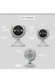 Urfakent Geniş Açılı 3mp Wifi Smart Kamera(Hafıza Kartı Dahildir) - 3