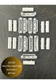 ÖZFIRAT PVC YAPI Pvc Pimapen Kapı Pencere Pratik Çelik Menteşe 80mm Beyaz (10 ADET) Vidalar Dahil - 2