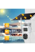 Urfakent Çift Kameralı Hareket Takipli 4G Sim Kartlı Solar Kamera 6MP Dual Lens+Hafıza Kartı Dahildir - 7
