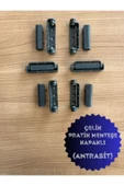 ÖZFIRAT PVC YAPI Pvc Pimapen Kapı Pencere Pratik Çelik Menteşe 80mm Antrasit (6 ADET) Vidalar Dahil - 2