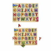 Çocuk Eğitici Oyuncak 130443 Ahşap Raptiyeli Bultak Alfabe - 3
