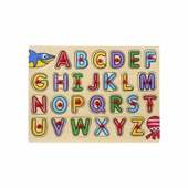 Çocuk Eğitici Oyuncak 130443 Ahşap Raptiyeli Bultak Alfabe - 1