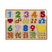 Çocuk Eğitici Oyuncak 1006609  Tahta   Bultak Rakamlar Hayvanlı - 4