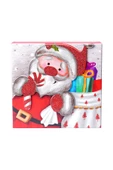 Yılbaşı Noel Baba Motifli Hediye Kutusu 17x8 cm - 4