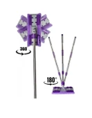 YER MOPU FAYANS PARKE ZEMİN VE DUVAR İÇİN MİKROFİBER MANDALLI MOP - 5