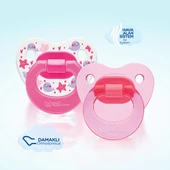 437 Wee Baby 2'li Damaklı Emzik No:1 Pembe - 2