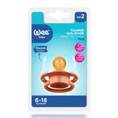 699 Wee Baby Pure Yuv.Kauçuk Emzik No:2 Somon - 2