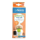 DB51730 Dr Browns Options+ Geniş Ağız Antikolik Cam Biberon 150 ml 0+ Ay - 1