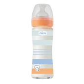 Wellbeing Yavaş Akış Mavi Cam Biberon 240 ml 0+ Ay - 2
