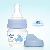 778 Wee Baby Mini PP Alıştırma Bardağı Seti Mavi 30ml - 3
