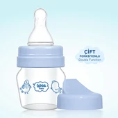 792 Wee Baby Mini Cam Alıştırma Bardağı Seti Mavi 30ml - 3