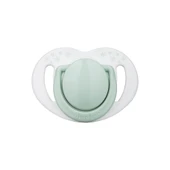 Powder Green Desenli 2'li Silikon Ortodontik Yalancı Emzik 6 Ay + (Kutulu) - 2