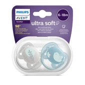 Ultra Soft Emzik 6-18 Ay, 2'li Paket, Erkek - 1