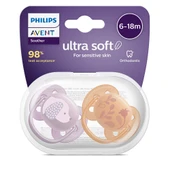 Ultra Soft Emzik 6-18 Ay, 2'li Paket, Kız - 1
