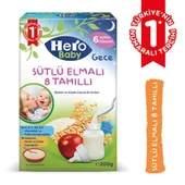 Gece Sütlü Elmalı 8 Tahıllı Kaşık Maması 200 gr - 3