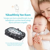 Anne Yanı Bebek Reflü Yatağı Gri - 3