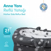 Anne Yanı Bebek Reflü Yatağı Gri - 1