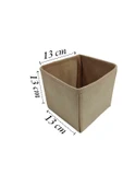 Balkan Room 2'li Bej Çekmece Içi Düzenleyici Organizer Set - Çok Amaçlı Dolap Içi Kutu Seti ( 13*13*13 ) - 2