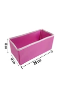 Balkan Room 6'lı Pembe Çekmece İçi Düzenleyici Organizer Set - Çok Amaçlı Dolap İçi Kutu Seti - 4