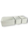 Balkan Room 4'lü Beyaz Çekmece Içi Düzenleyici Organizer Set - Çok Amaçlı Dolap Içi Kutu Seti - 1