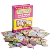 Dıy Toy Okul Öncesi Hayvanlar 2 ve 3 Parçalı Tamamlama Kartları - 1