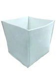 Balkan Room 2 Adet Beyaz Keçe Kutu Çok Amaçlı Organizer Dolap İçi Düzenleyici 30x30x30 - 3