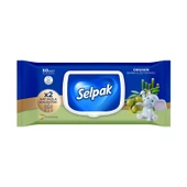 Selpak Organik Bambu  Zeytinyağlı Özlü Islak Mendil 50'li - 1