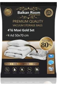 Balkan Room Vakum Hurcu 4’lü Maxi Gold Set Vakumlu Hurç Vakumlu Poşet - 1