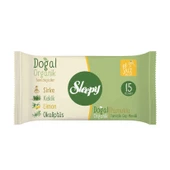 Sleepy Doğal Organik Pamuklu Islak Cep Mendili 3X15'li - 1