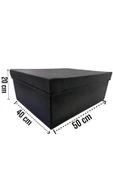 Balkan Room Kapaklı Dolap İçi Düzenleyici Kutu Çok Amaçlı Saklama Kutusu XXLarge 50x40x20 cm - 4