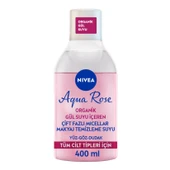 NIVEA Aqua Rose Micellar Gül Suyu İçeren Çift Fazlı Makyaj Temizleme Suyu 400ml - 1