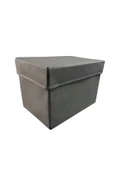 Balkan Room 3 Adet Antrasit Kapaklı Dolap İçi Düzenleyici Kutu Çok Amaçlı Saklama Kutusu Large 30x20x20 cm - 5