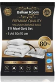 Balkan Room Vakum Hurcu 5’li Maxi Gold Set Vakumlu Hurç Vakumlu Poşet - 1