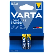 Varta Longlife Power AAA İnce Kalem Pil 2'li Paket (Alkalin) - 1