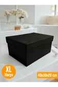 Balkan Room Kapaklı Dolap İçi Düzenleyici Kutu Çok Amaçlı Saklama Kutusu XLarge 40x30x20 cm - 9