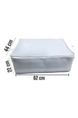 Balkan Room 3 Adet Gri Bazaaltı Ve Çekyat Tipi Hurç 62 X 44 X 22 Cm XLarge - 2